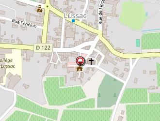 Carte de La Poste à Lussac