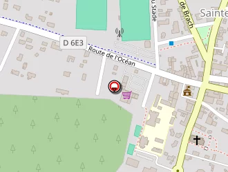 Carte de Intermarché Contact Drive à Sainte-hélène