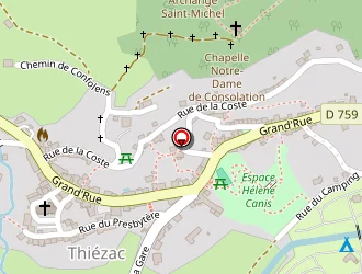 Carte de Bruel Fréderic à Thiézac