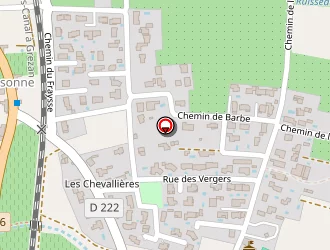 Carte de Viougeas à Glun