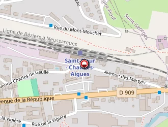 Carte de Murprotec à Saint-flour