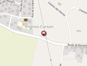 Carte de Les Pierrelles à Chanos-curson