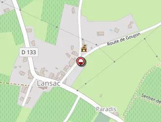 Carte de La Poste (agence Postale) à Lansac