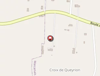 Carte de Faux Thierry à Marcenais