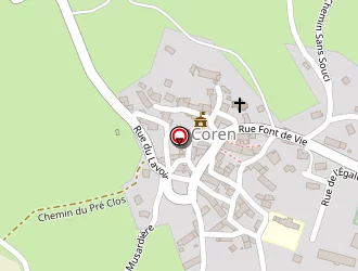 Carte de Rm Occas' à Coren