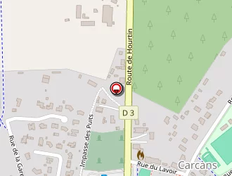 Carte de Service Départemental D'incendie Et De Secours (sdis) à Carcans