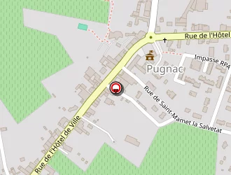 Carte de La Poste à Pugnac