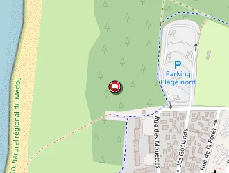 Carte de La Plage à Carcans