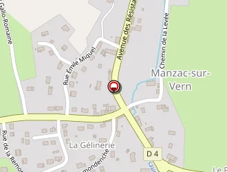 Carte de Serpe à Manzac-sur-vern