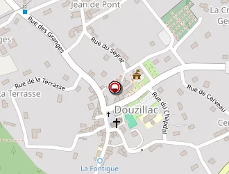 Carte de La Poste à Douzillac