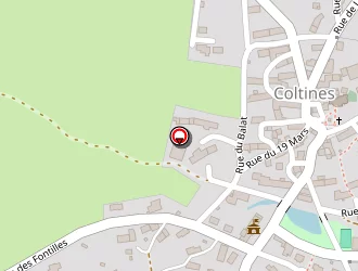 Carte de Agence Postale à Coltines