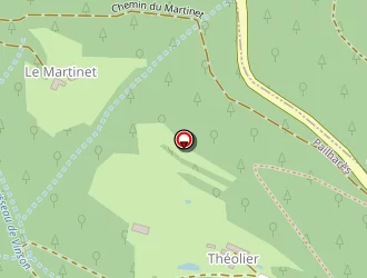 Carte de Théolier à Pailharès