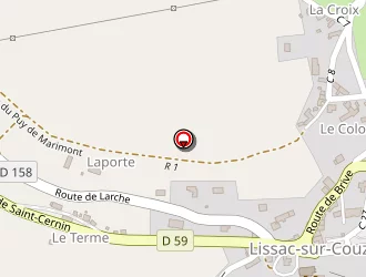 Carte de Flamary à Lissac-sur-couze