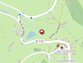 Carte de La Récré à Vaudevant