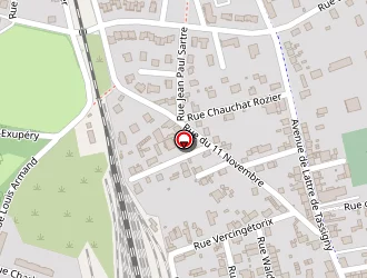 Carte de Moneyron à Langeac