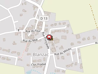 Carte de Ecole Publique à Blanzac