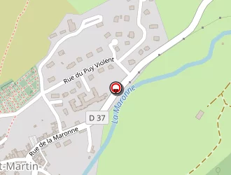 Carte de Le Peintre à Saint-martin-valmeroux