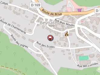 Carte de Actuel Taxi à Beynat
