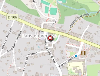 Carte de Le Téléski à Lans-en-vercors