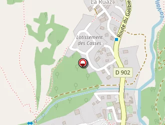 Carte de Hôtel Le Crêt Rond à Valloire