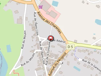 Carte de Forgeat à Roche-chalais (la)