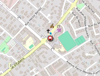 Carte de Accair à Poisat