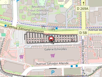 Carte de Mc Donald's à Grenoble