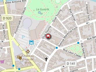 Carte de Chapeline à Brive-la-gaillarde