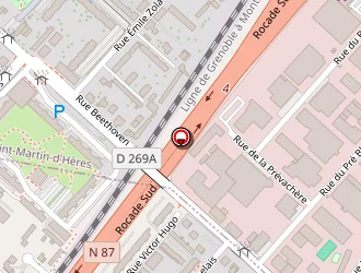 Carte de Stacchini à Saint-martin-d'hères