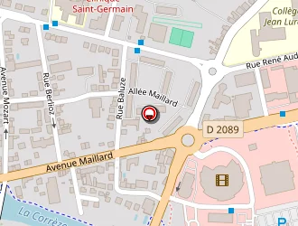 Carte de O2 Brive à Brive-la-gaillarde