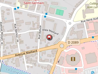 Carte de Tixier à Brive-la-gaillarde