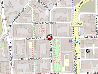 Carte de Relais Assistantes Maternelles (secteur 6) à Grenoble