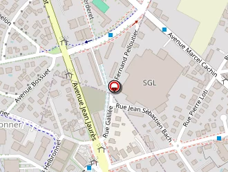 Carte de Grenoble Services Informatiques à Grenoble