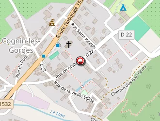 Carte de Deroux à Cognin-les-gorges