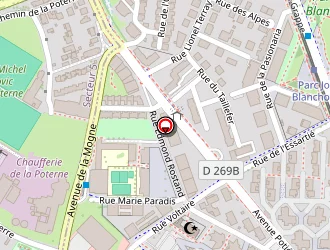 Carte de Association Sud Isère Téléalarme à Grenoble