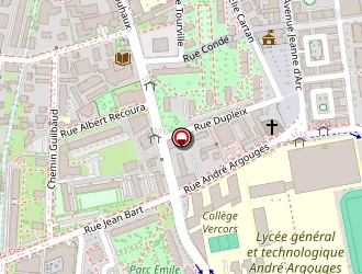 Carte de Lycée Général Technologique Et Professionnel Argouges à Grenoble