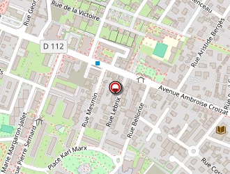 Carte de Gymnase Paul Langevin à Saint-martin-d'hères