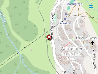 Carte de La Lauza à Valmeinier