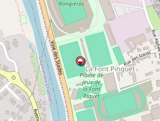 Carte de Plaine Des Jeux De La Font Pinquet à Périgueux