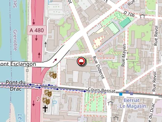 Carte de Melrose Caf à Grenoble