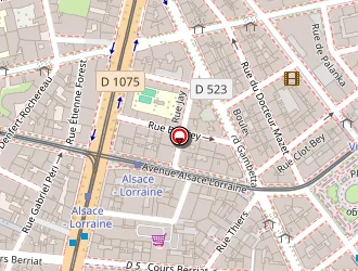 Carte de Hôtel Du Dauphiné à Grenoble