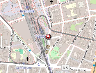 Carte de Les Halles Saint Bruno à Grenoble