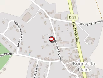 Carte de La Poste à Brignac-la-plaine