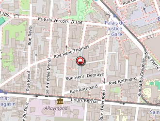 Carte de Au Pain Doré à Grenoble