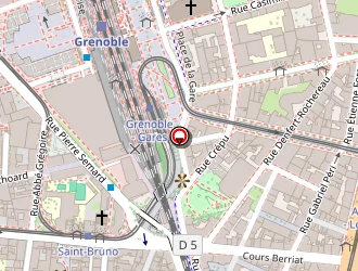 Carte de Hôtel Lux à Grenoble