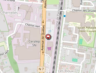 Carte de Pharmacie De La Croisette à Saint-vallier