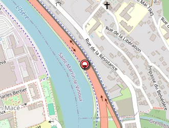 Carte de Centre D'accueil Municipal à Grenoble