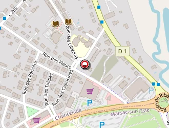 Carte de Pharmacie Loustric à Chancelade