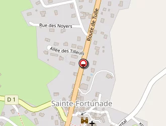 Carte de La Poste à Sainte-fortunade