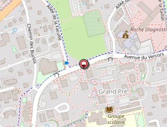 Carte de Piscine Des Buclos à Meylan